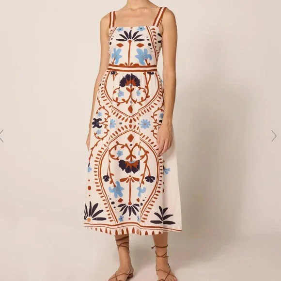 NWT Cleobella-Carmen Midi Dress | Liliana-Size M - Picture 2 of 12